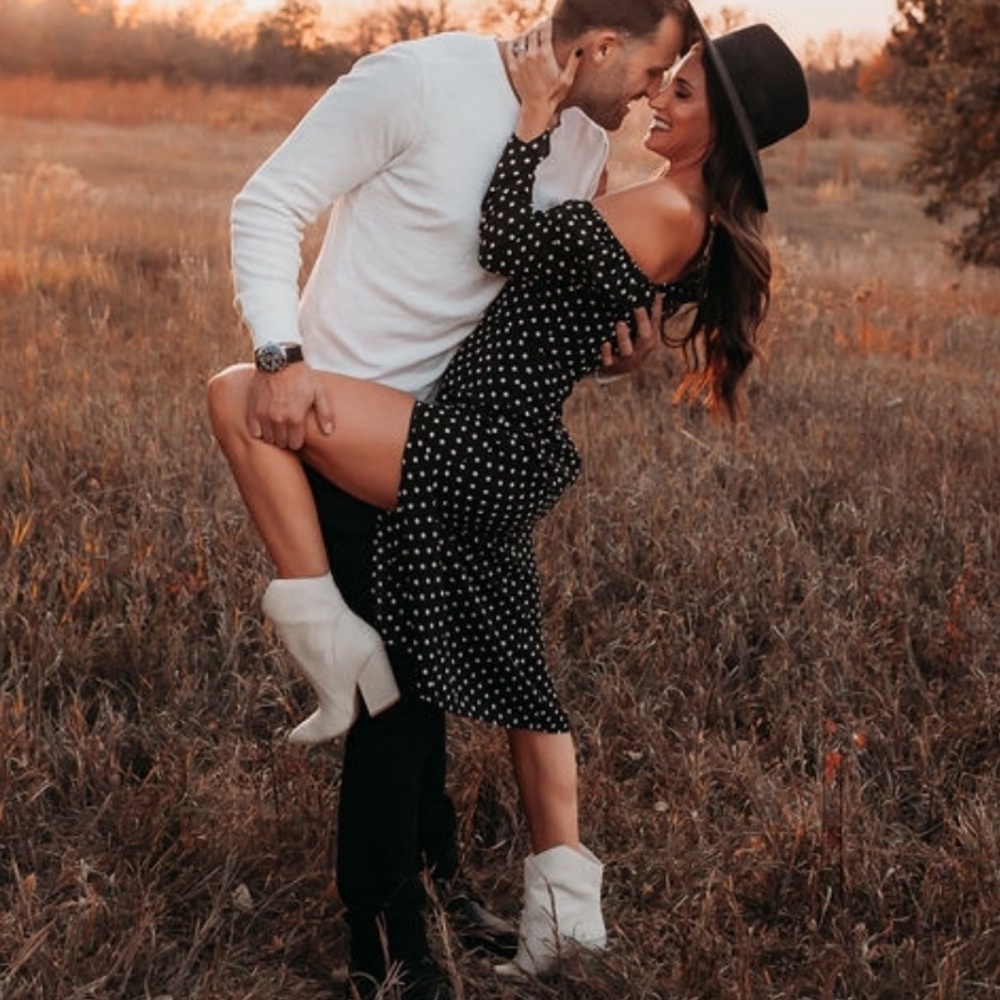 Lulu's Black and White Polka Dot Dress